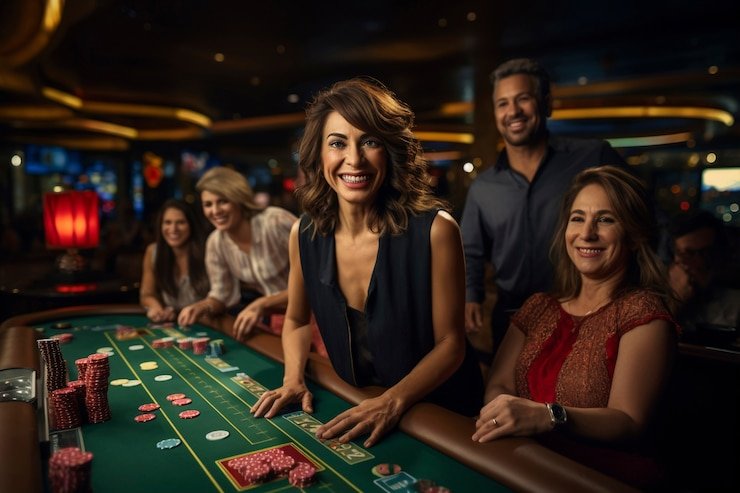 Antarmuka Speed Blackjack langkah4d menampilkan dealer langsung dan meja permainan dengan tombol aksi cepat